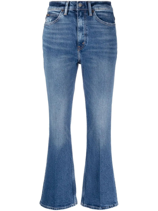 Stonewashed Cropped Jeans