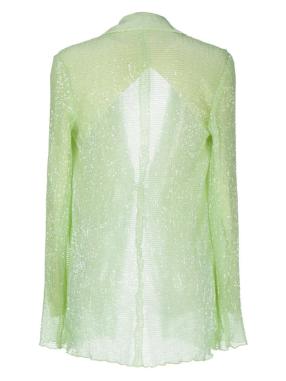 Flared Long-Sleeved Blazer