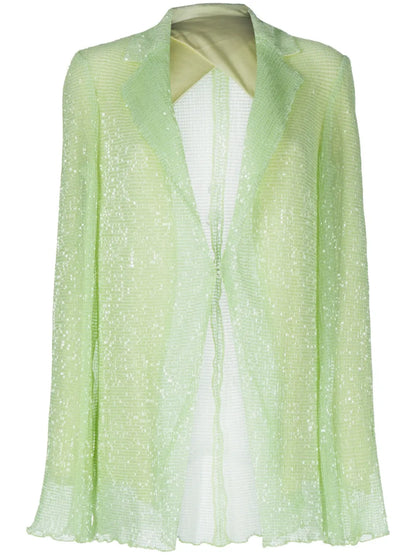 Flared Long-Sleeved Blazer