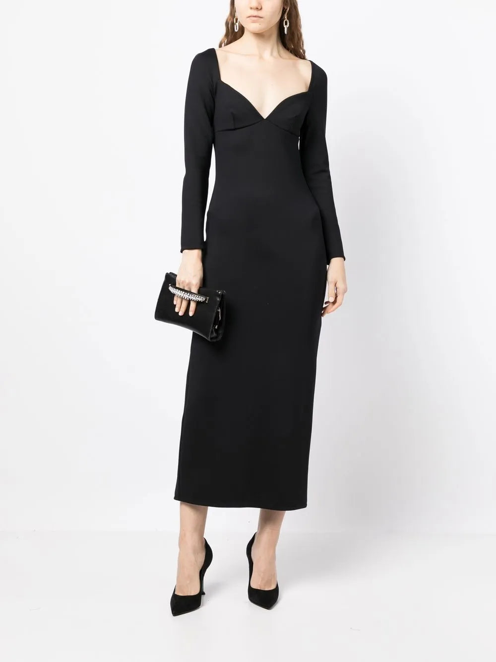 Long-Sleeve Maxi Dress