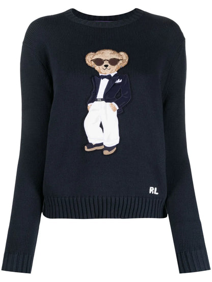 Tuxedo Bear Cotton Jumper