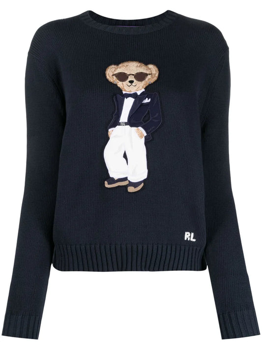 Tuxedo Bear Cotton Jumper