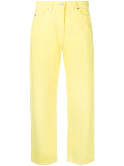 Cropped Straight-Leg Jeans