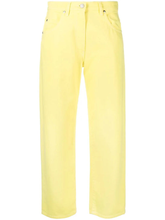 Cropped Straight-Leg Jeans