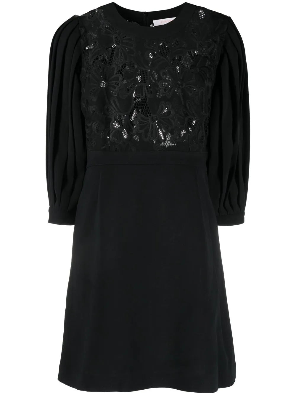 Floral-Panelled Mini Dress