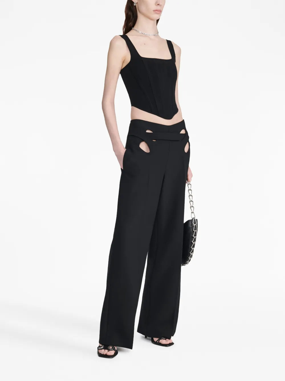 Interloop Cut-Out Tailored Trousers