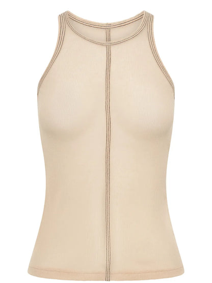 Round-Neck Sleeveless Tank Top