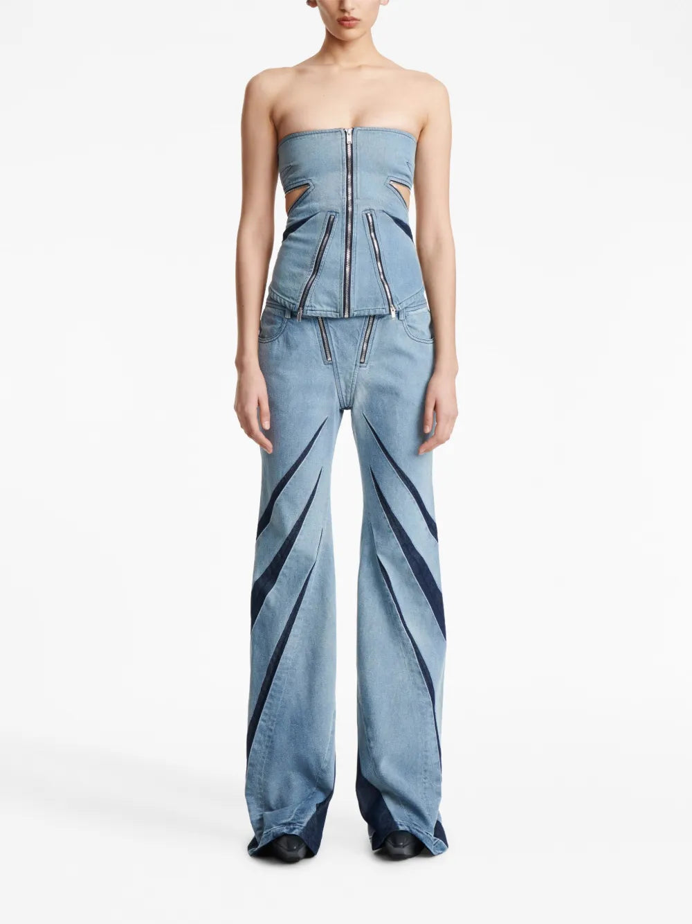 Darted Denim Corset