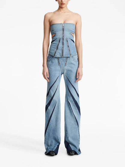 Darted Denim Corset