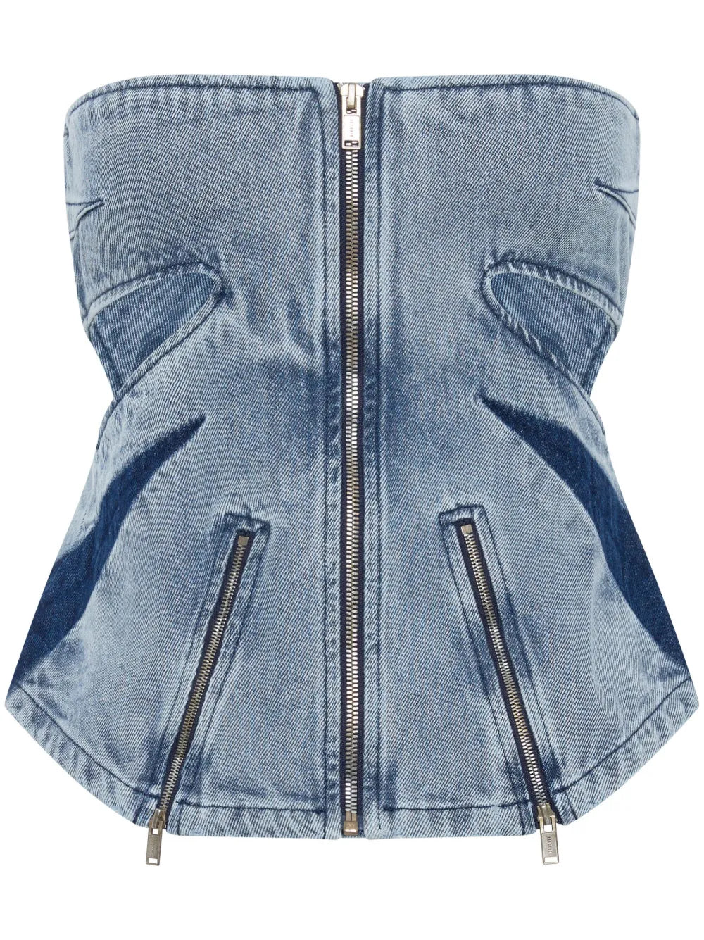 Darted Denim Corset