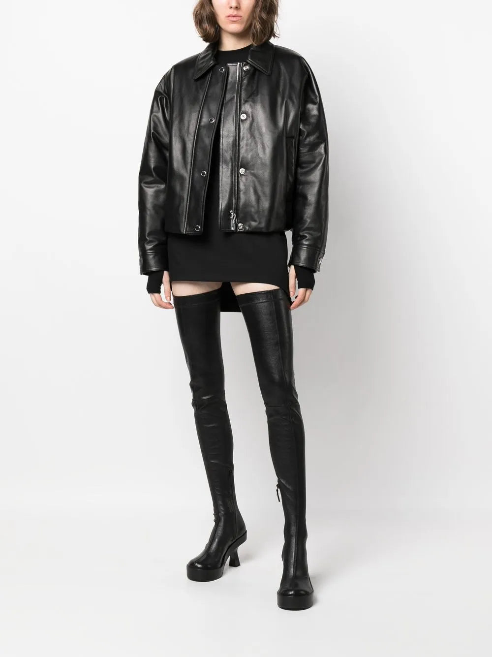 Two-Pocket Leather Jacket