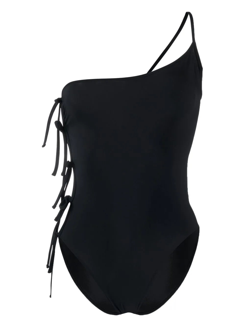 Knot-Detailing One-Shoulder Swimsuit