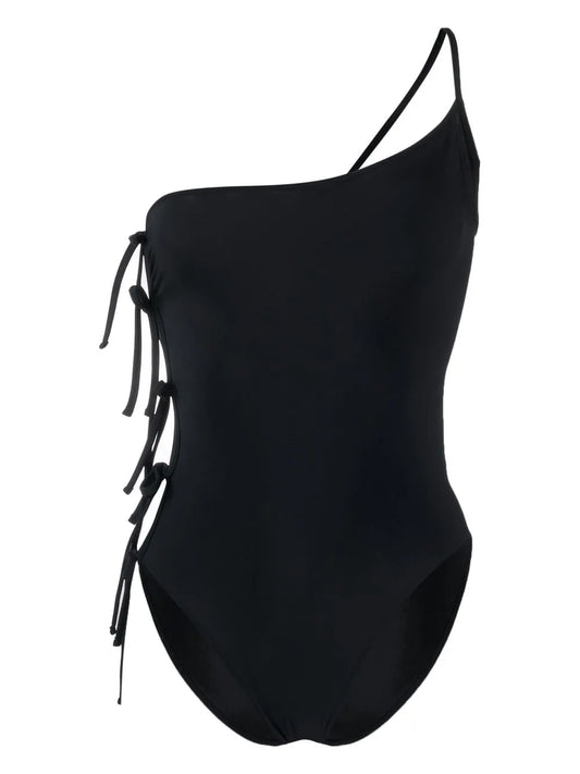 Knot-Detailing One-Shoulder Swimsuit
