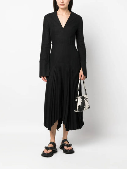 Pleated Maxi Dress