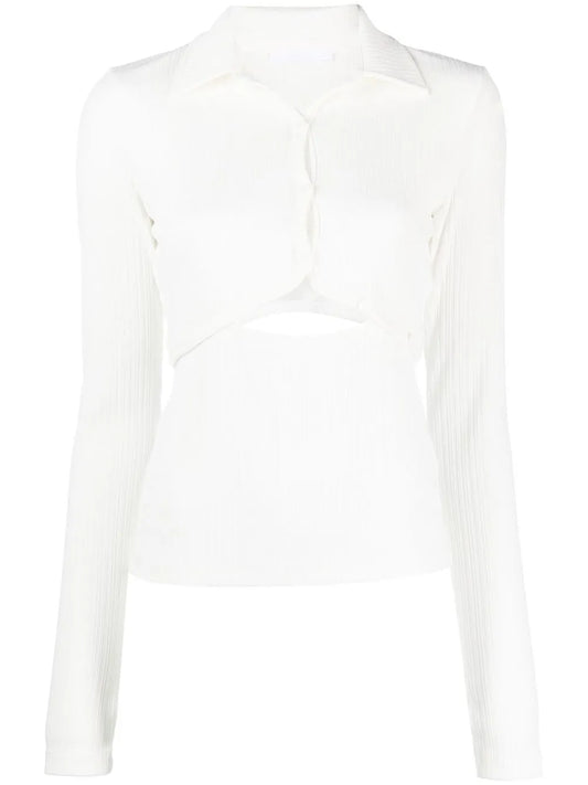 Cut-Out Knitted Top