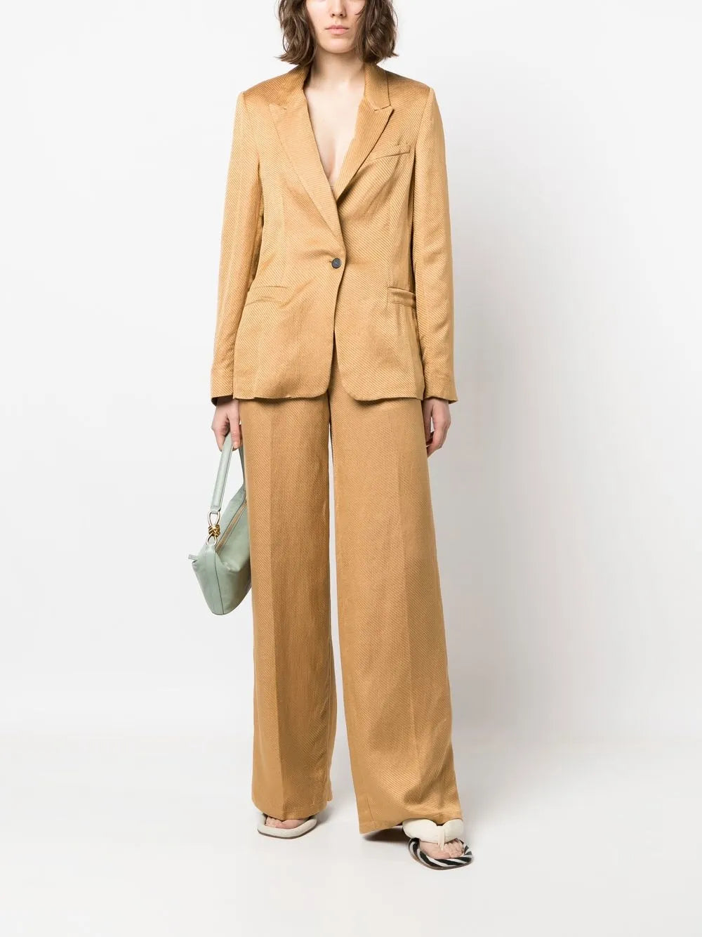 Wide-Leg Tailored Trousers