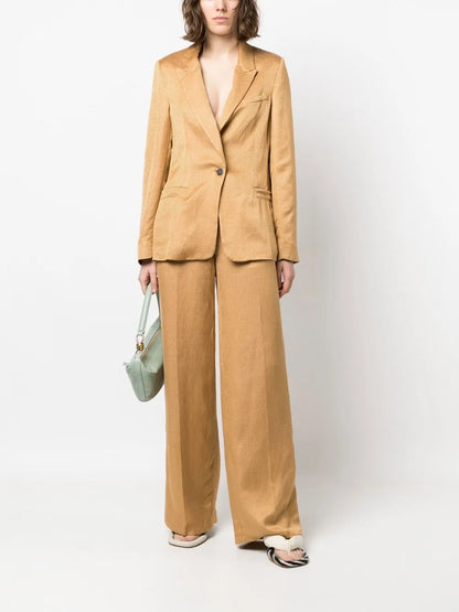 Wide-Leg Tailored Trousers