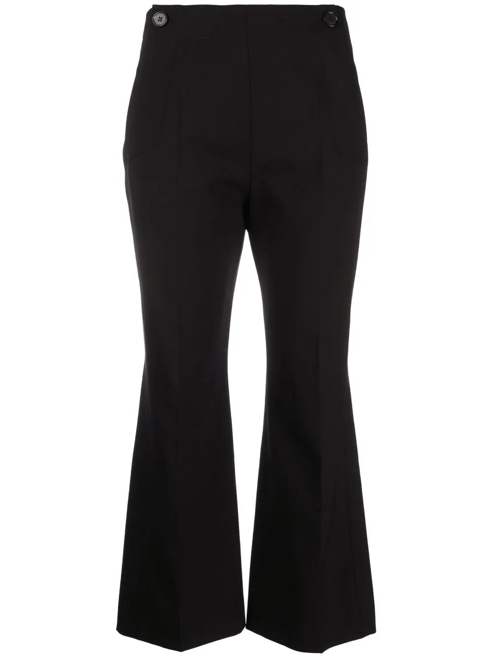 Cropped Flared Trousers