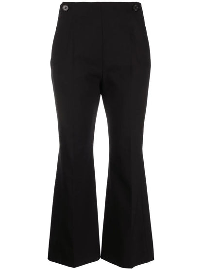 Cropped Flared Trousers