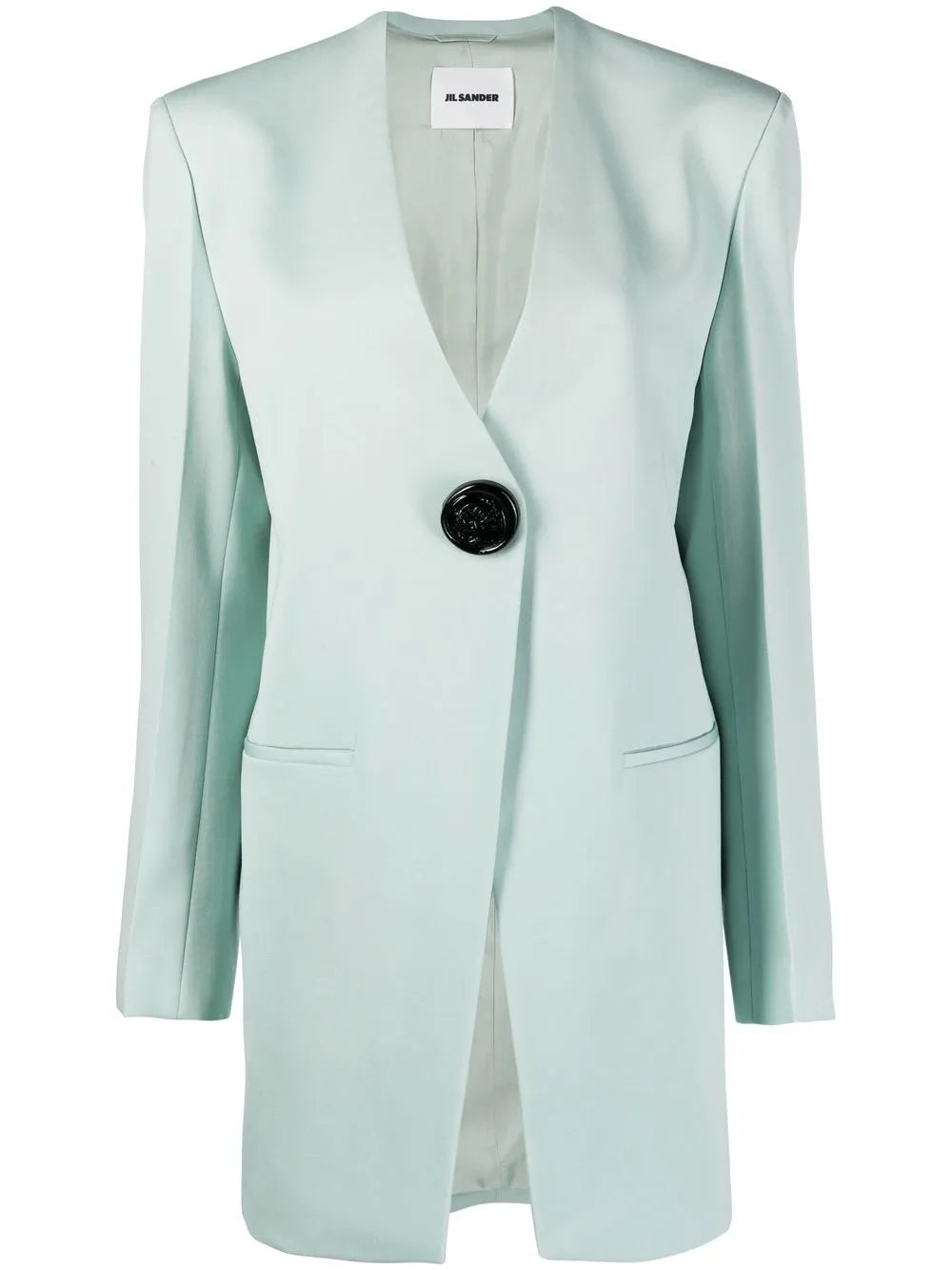 Single-Button Wool Blazer