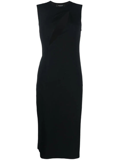 Cut-Out Sleeveless Midi Dress