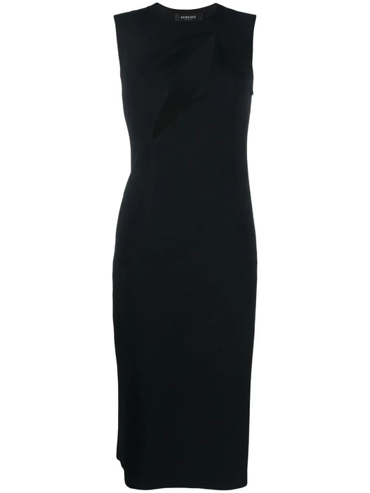 Cut-Out Sleeveless Midi Dress