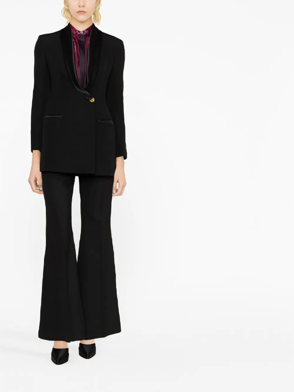 Grain De Poudre Single-Breasted Blazer