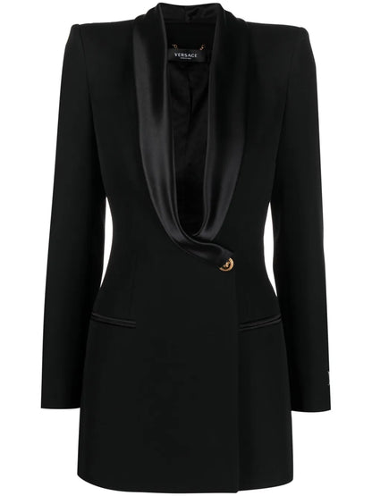 Grain De Poudre Single-Breasted Blazer