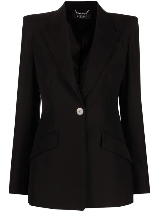 Single-Breasted Wool Blazer