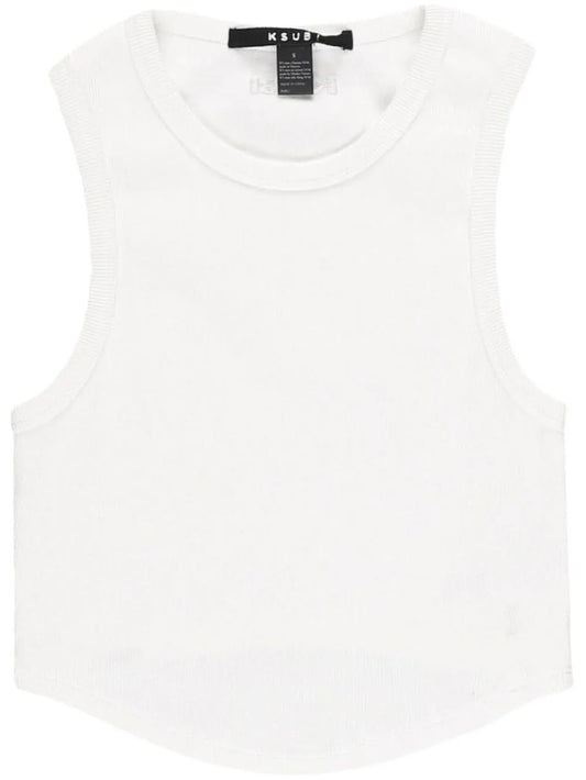 Cotton Cropped Tank Top