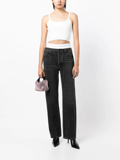 Scoop-Neck Cropped Tank Top