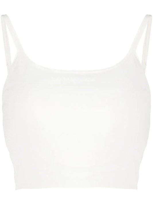 Scoop-Neck Cropped Tank Top