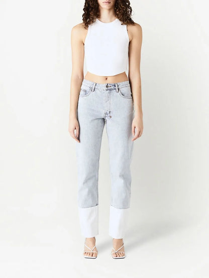 Low-Rise Straight Jeans