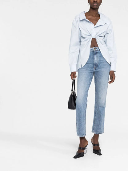 Abigail High-Waisted Straight-Leg Jeans