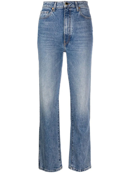 Abigail High-Waisted Straight-Leg Jeans
