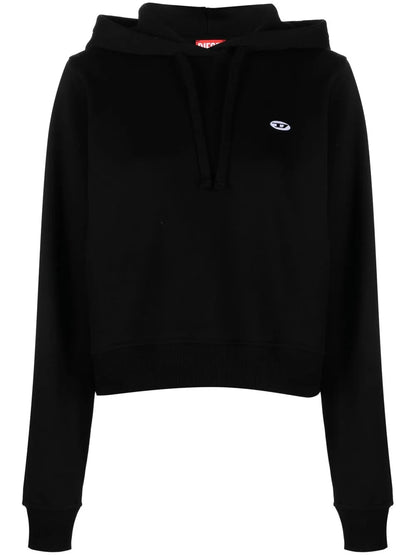 Logo-Patch Drawstring Hoodie
