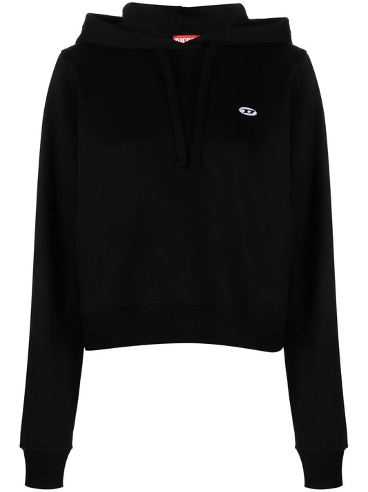 Logo-Patch Drawstring Hoodie