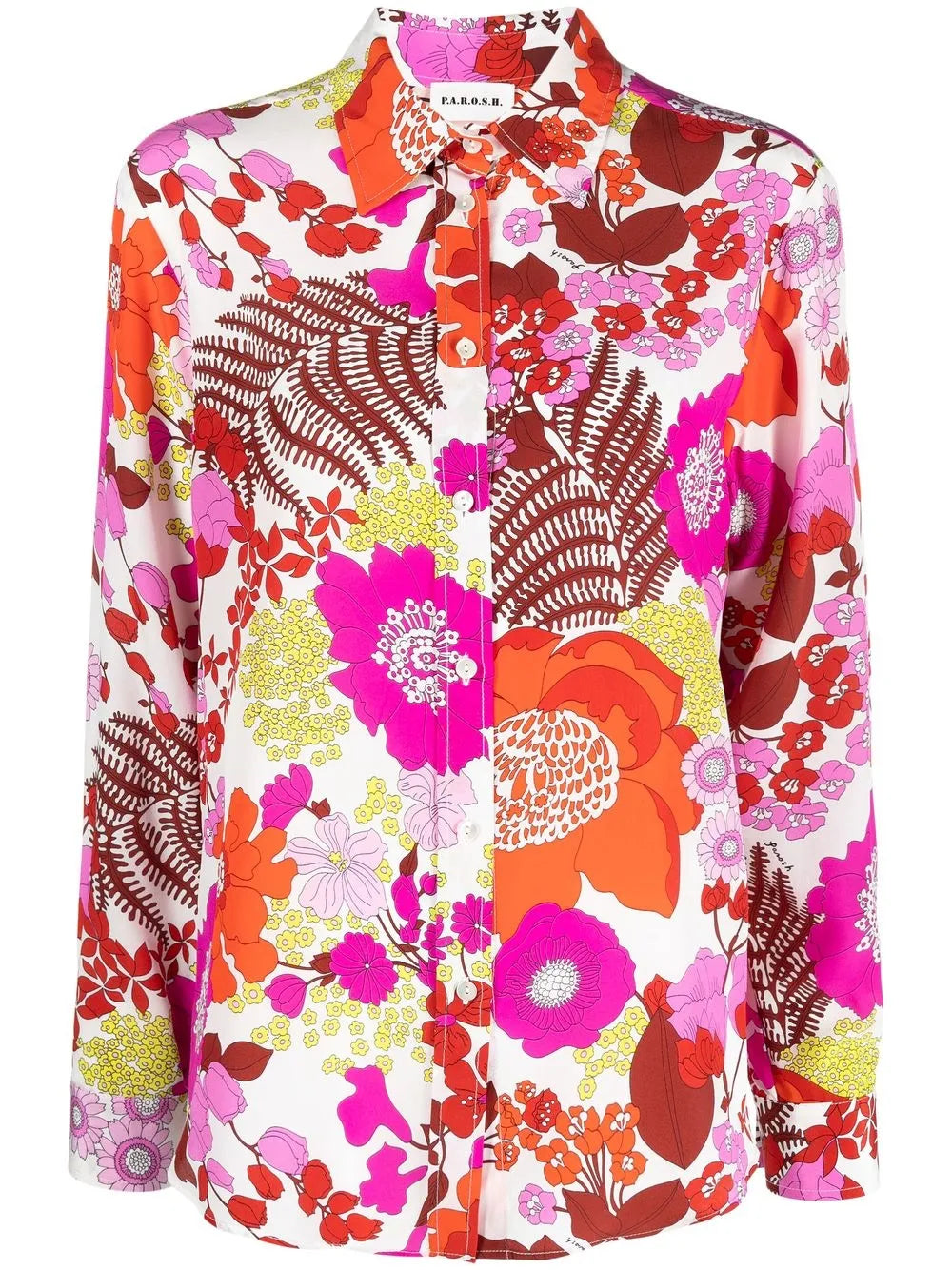 Floral Print Buttoned Shirt