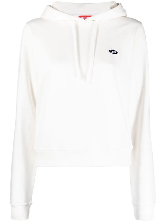 Logo-Patch Drawstring Hoodie