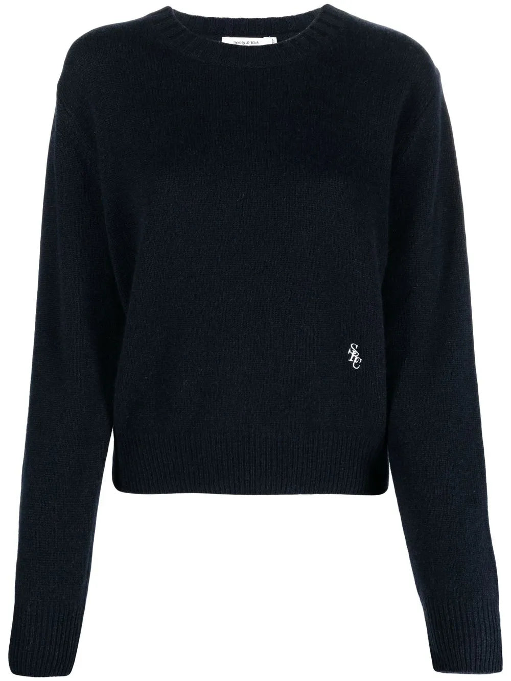Logo-Embroidered Crew-Neck Jumper