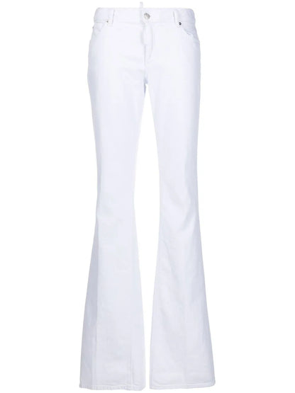 Mid-Rise Flared Jeans