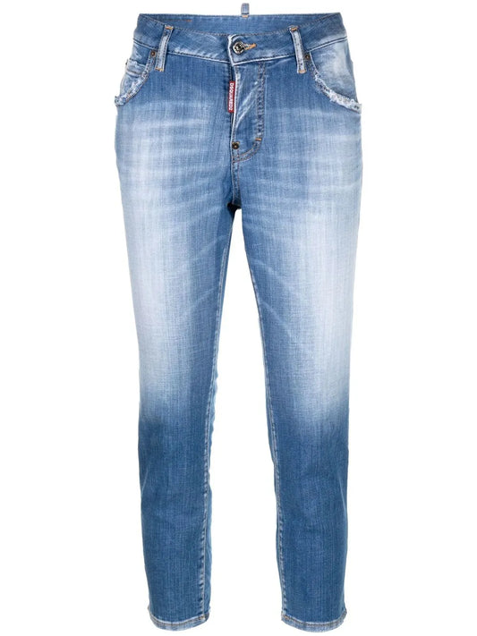 Jennifer Low-Rise Cropped Jeans