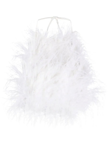 Joey Feather Crepe-De-Chine Top
