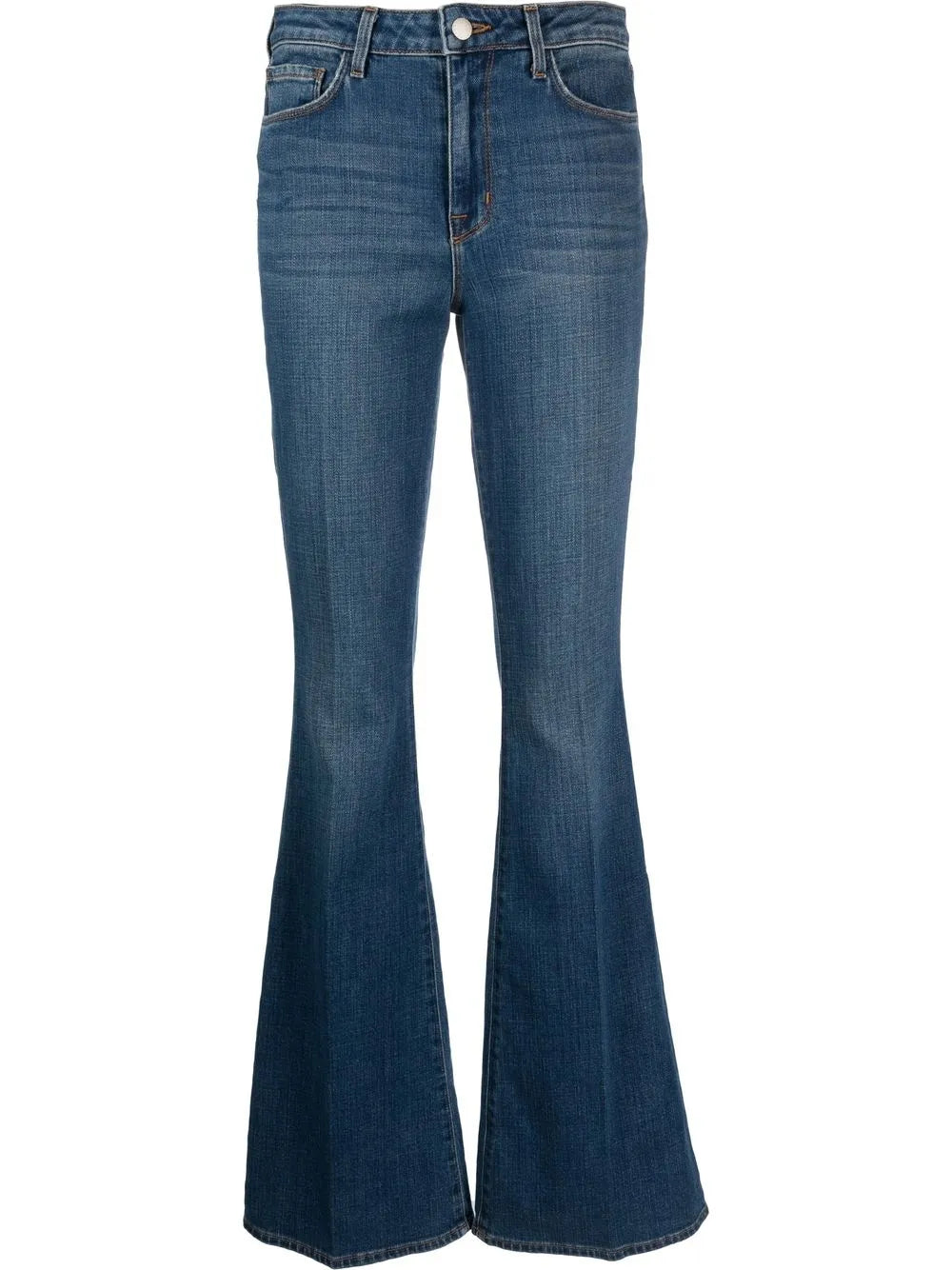 Mid-Rise Flared Jeans
