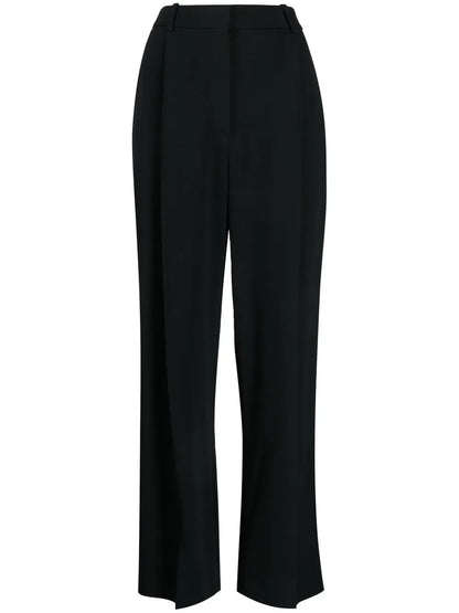 Pleated Wide-Leg Trousers