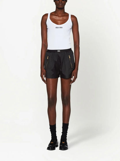 Ribbed Knit Cotton Tank Top