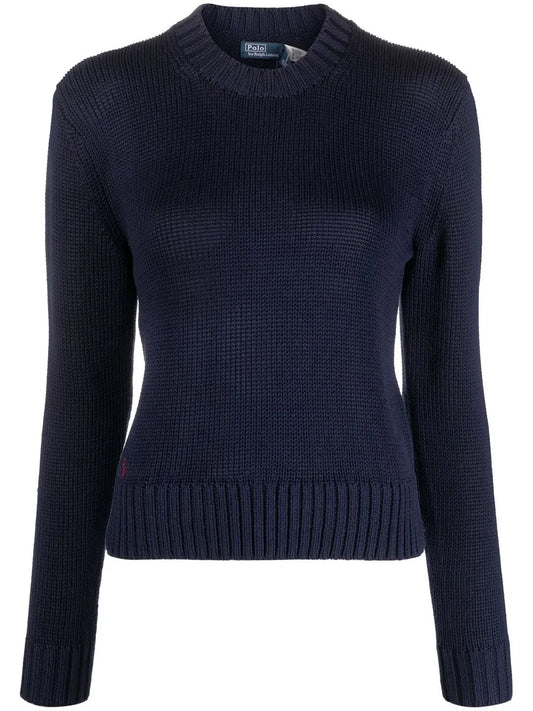 Logo-Embroidered Knitted Jumper