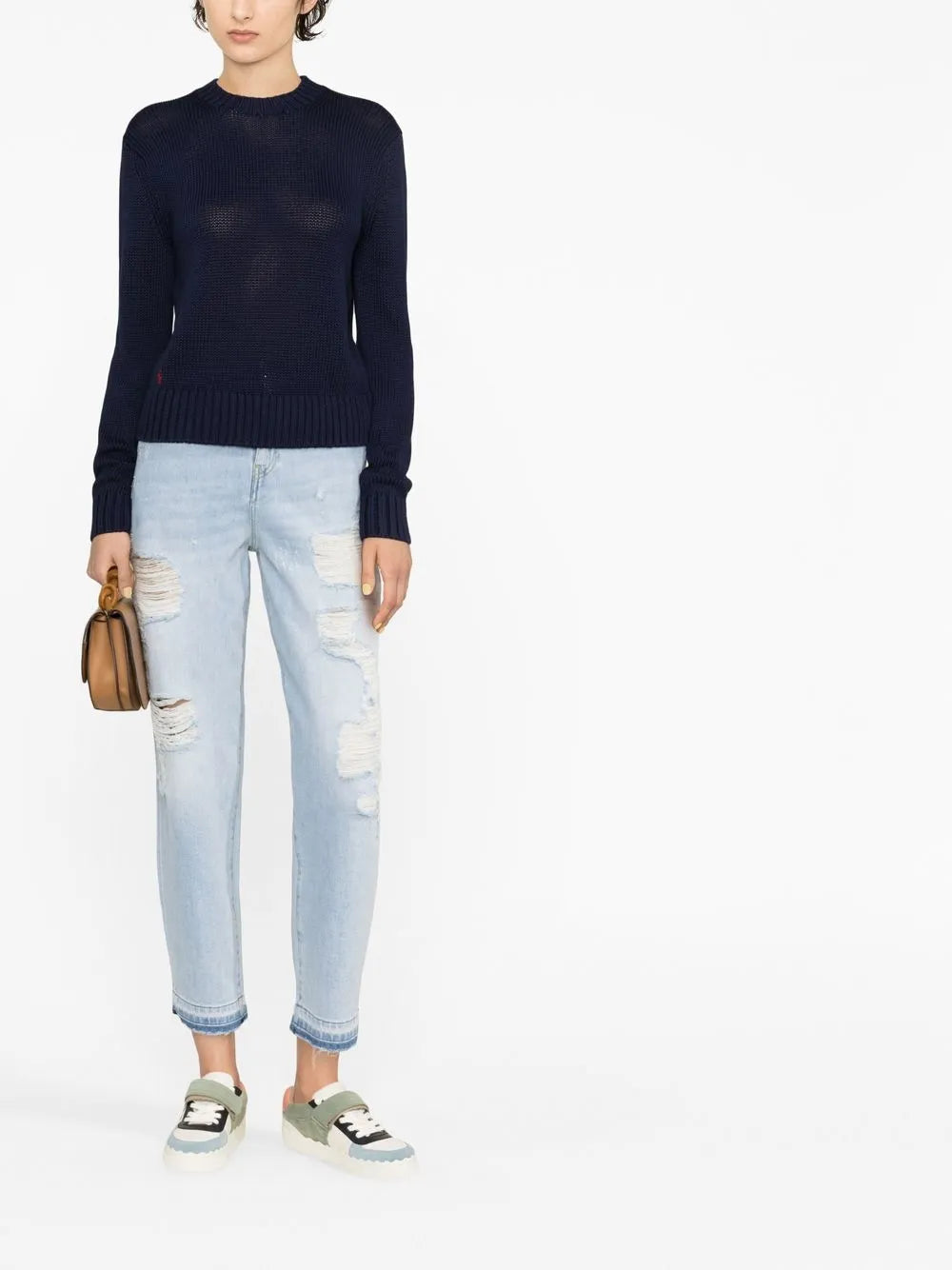 Logo-Embroidered Knitted Jumper