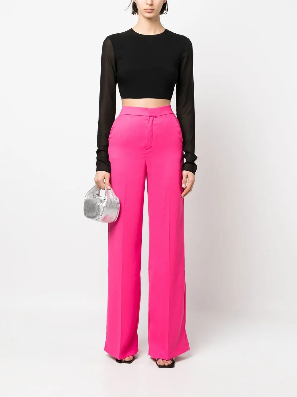 High-Waisted Tailored Trousers