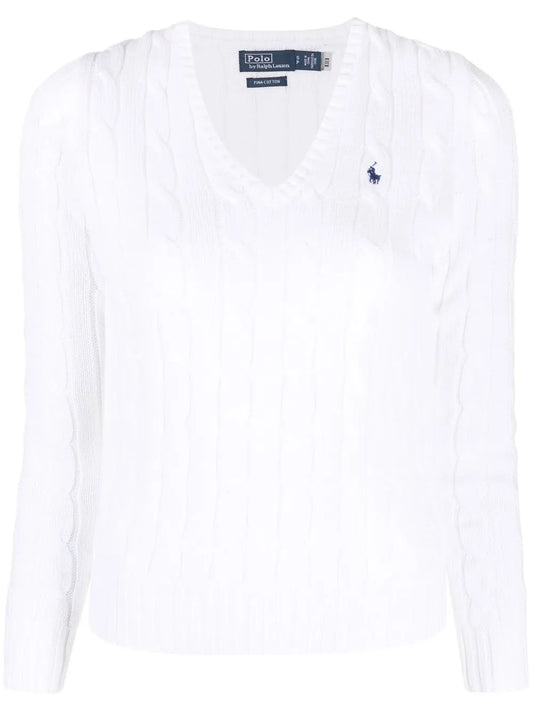 Kimberly Polo Pony Cable-Knit Jumper